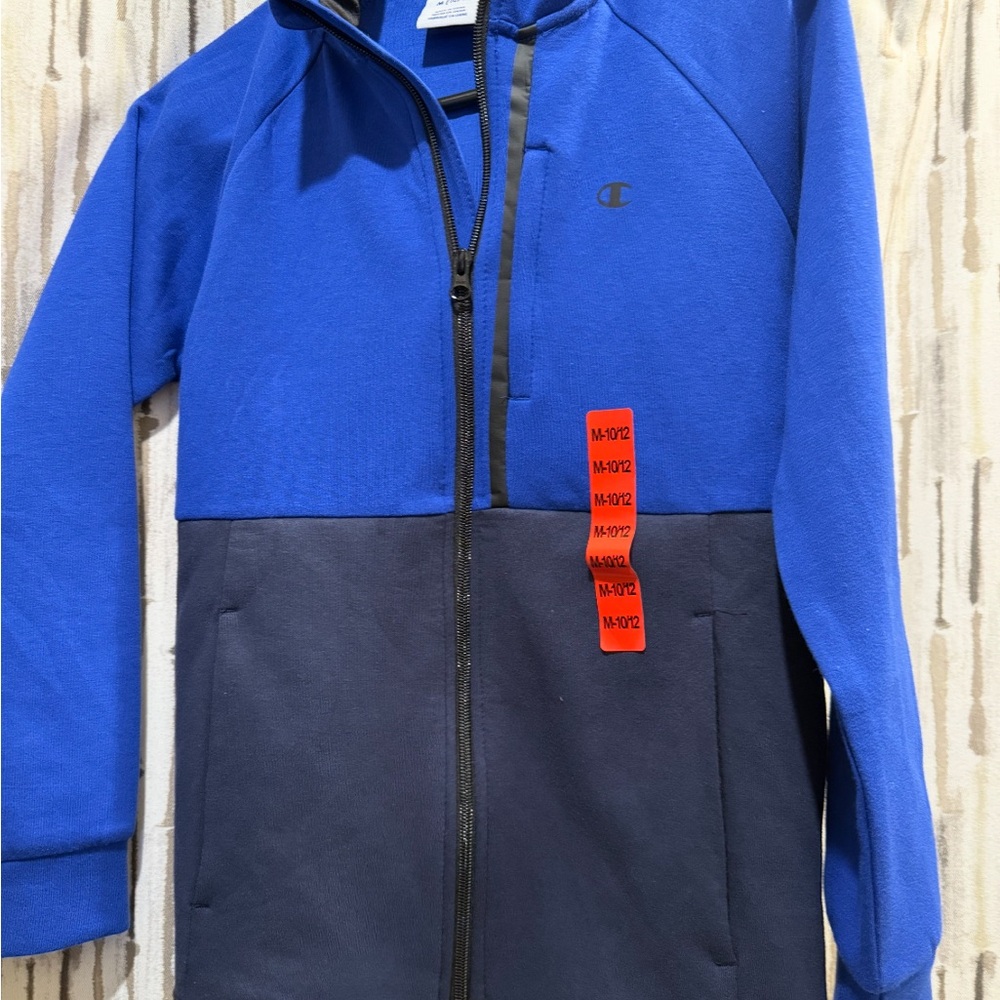 Champion Kids Two-Tone Blue  Hoodie